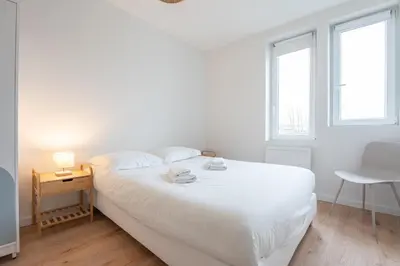 Un ou plusieurs lits dans un hébergement de l'établissement Le Maçon Park 2e Étage Duplex 6 Pers