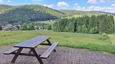 Paysage naturel près de le chalet