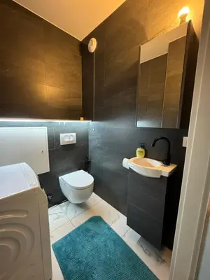 Salle de bains dans l'établissement Wohlfühloase 50m über dem Rhein
