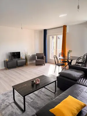 Coin salon dans l'établissement Appartement le Fonki st louis centre