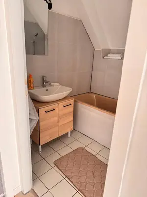Salle de bains dans l'établissement Appartement le Fonki st louis centre