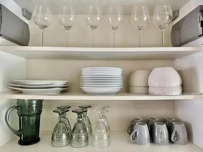 Cuisine ou kitchenette dans l'établissement Zenova