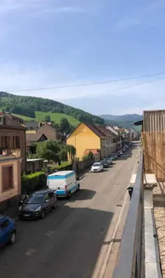 Vue générale sur la montagne ou vue sur la montagne depuis l'appartement