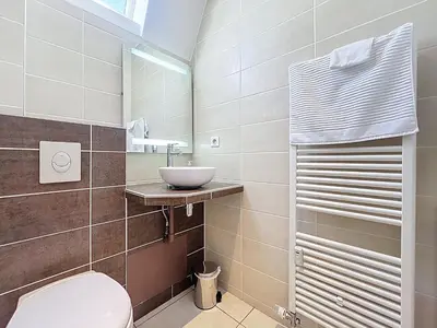 Salle de bains dans l'établissement Le Duplex Sahler - Château XXᵉsiècle
