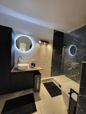 Salle de bains dans l'établissement Lambert City Appartement Centre Mulhouse
