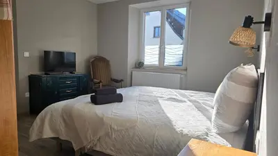 Un ou plusieurs lits dans un hébergement de l'établissement Côté Châteaux au Centre Alsace