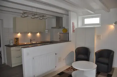Cuisine ou kitchenette dans l'établissement Gite Des Alisiers
