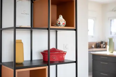 Cuisine ou kitchenette dans l'établissement Rodern - Le Cocon des vignes