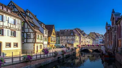 Vue générale sur Colmar ou vue de la ville depuis l'appartement