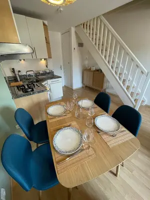 Cuisine ou kitchenette dans l'établissement Le Petit Carrousel