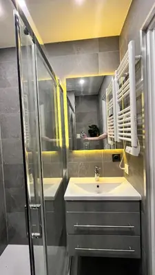 Salle de bains dans l'établissement Appartement cosy