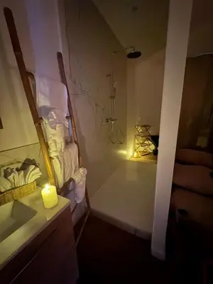 Salle de bains dans l'établissement Escapade bohème