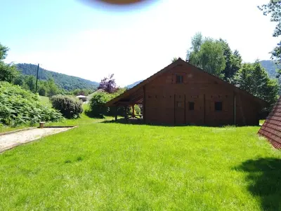 Paysage naturel près de le chalet