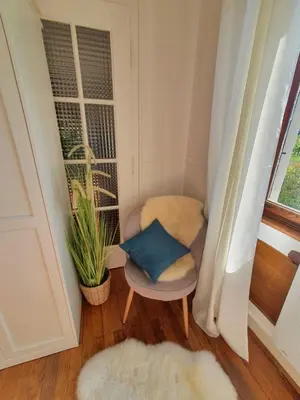 Coin salon dans l'établissement gite spacieux, calme avec terrasse