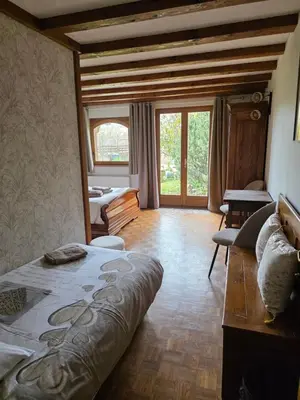 Un ou plusieurs lits dans un hébergement de l'établissement Chambres d'hôtes Monicala