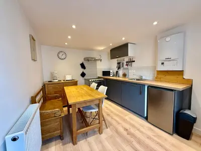 Cuisine ou kitchenette dans l'établissement La Schlucht, bel appartement & centre-ville
