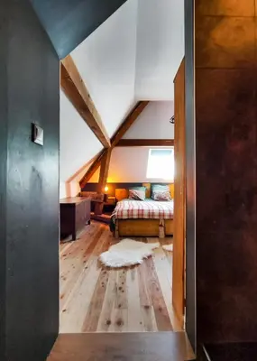 Un ou plusieurs lits dans un hébergement de l'établissement Villa - Détente & Jacuzzi aux portes de Gérardmer