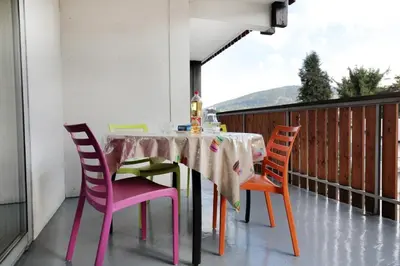 Vue générale sur la montagne ou vue sur la montagne depuis l'appartement
