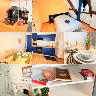 Cuisine ou kitchenette dans l'établissement Cocon des Vignerons - Turckheim - Route des Vins