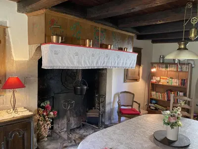 Bibliothèque dans la maison de vacances