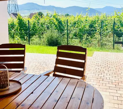 Vue générale sur la montagne ou vue sur la montagne depuis l'appartement