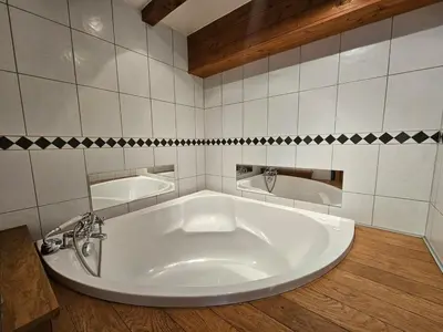 Salle de bains dans l'établissement Lodge Les Rêveries de Charles