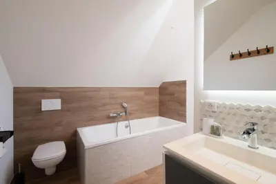 Salle de bains dans l'établissement Le Chalet de Maeva, Jacuzzi, et Terrace