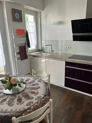 Cuisine ou kitchenette dans l'établissement Maison du F'Or