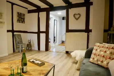 Coin salon dans l'établissement Gîte Grand'Rue 