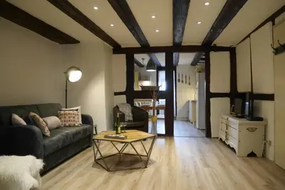 Coin salon dans l'établissement Gîte Grand'Rue 