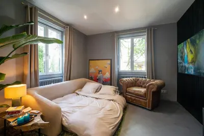 Un ou plusieurs lits dans un hébergement de l'établissement Apartment 2 Bedrooms & Terrace - Fully Air-Conditioned - King Size Beds