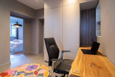 Coin salon dans l'établissement Apartment 2 Bedrooms & Terrace - Fully Air-Conditioned - King Size Beds