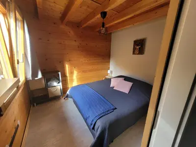 Un ou plusieurs lits dans un hébergement de l'établissement Chalet Chez Marius