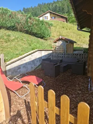 Jardin de l'établissement Chalet Chez Marius