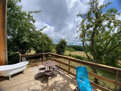 Paysage naturel près de le chalet