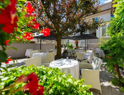 Jardin de l'établissement Maison d'Hôtes et Restaurant à Hochstatt