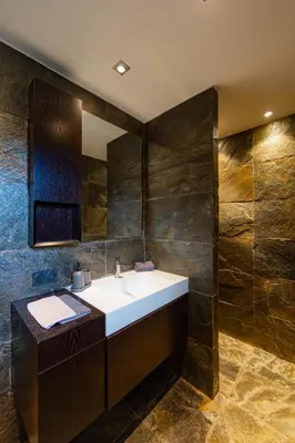 Salle de bains dans l'établissement Maison d'Hôtes et Restaurant à Hochstatt