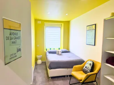 Un ou plusieurs lits dans un hébergement de l'établissement Le Moonhomepoly, proche centre ville et gare