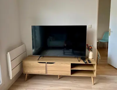 Télévision ou salle de divertissement dans l'établissement A 50 mètres de la frontière de Bâle,bus-tram, avec parking