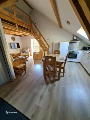 Cuisine ou kitchenette dans l'établissement La Bresse 04