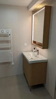 Salle de bains dans l'établissement Residence Antonin