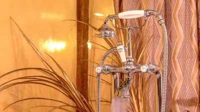 Salle de bains dans l'établissement Luxury historic farmhouse in the mountains - Domaine Macky