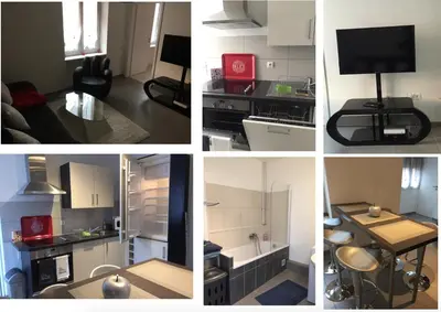 Cuisine ou kitchenette dans l'établissement Gîte au coeur de Colmar