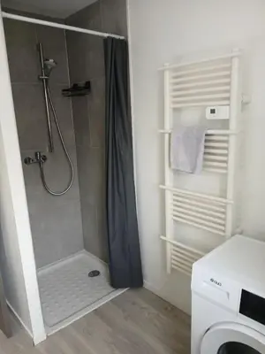 Salle de bains dans l'établissement Petite pause à Sélestat - Bis