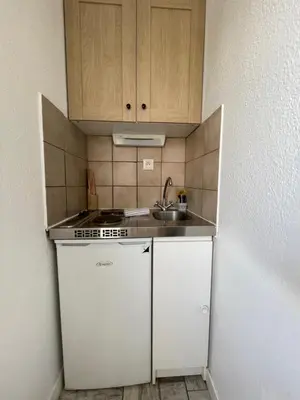 Cuisine ou kitchenette dans l'établissement Easycolmar 2