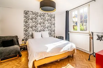 Un ou plusieurs lits dans un hébergement de l'établissement 1 min centre-ville - calme et cozy - groupes et familles