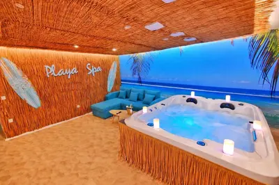 Plan de l'établissement PLAYA SPA-4 Pers-Jacuzzi-Parking-Jardin-Clim-Colmar
