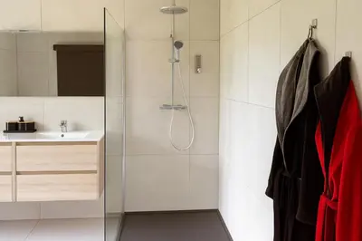 Salle de bains dans l'établissement Le Refuge - Studio haut de gamme