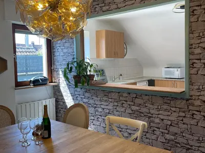 Cuisine ou kitchenette dans l'établissement Chez Storcki