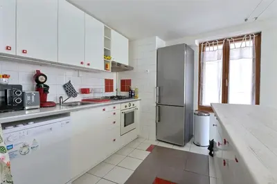 Cuisine ou kitchenette dans l'établissement Le Repaire du Lion - Quadruplex - 10 voyageurs